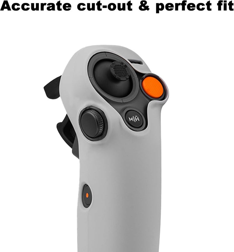 Houjunor Protective case for DJI RC Motion 3 Controller, Silicone Sleeve Cover for DJI Aavata 2 Remote Controller, Anti-Drop and Anti-Scratch Drone Accessories for Motion 3 Remote Control Grip (Gray) - Image 2